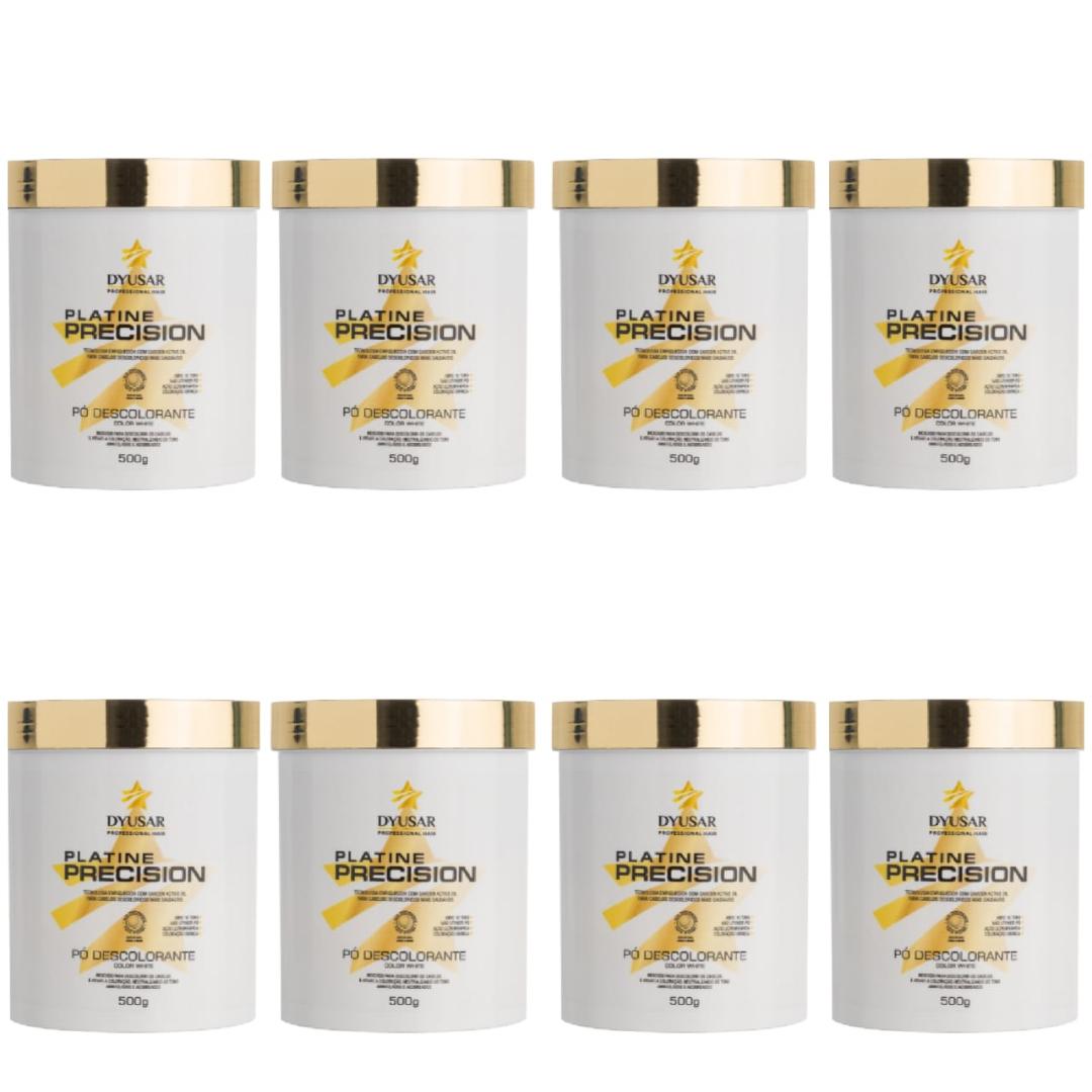 Kit 8 Pó Descolorante DYUSAR Platine Precision White 500g