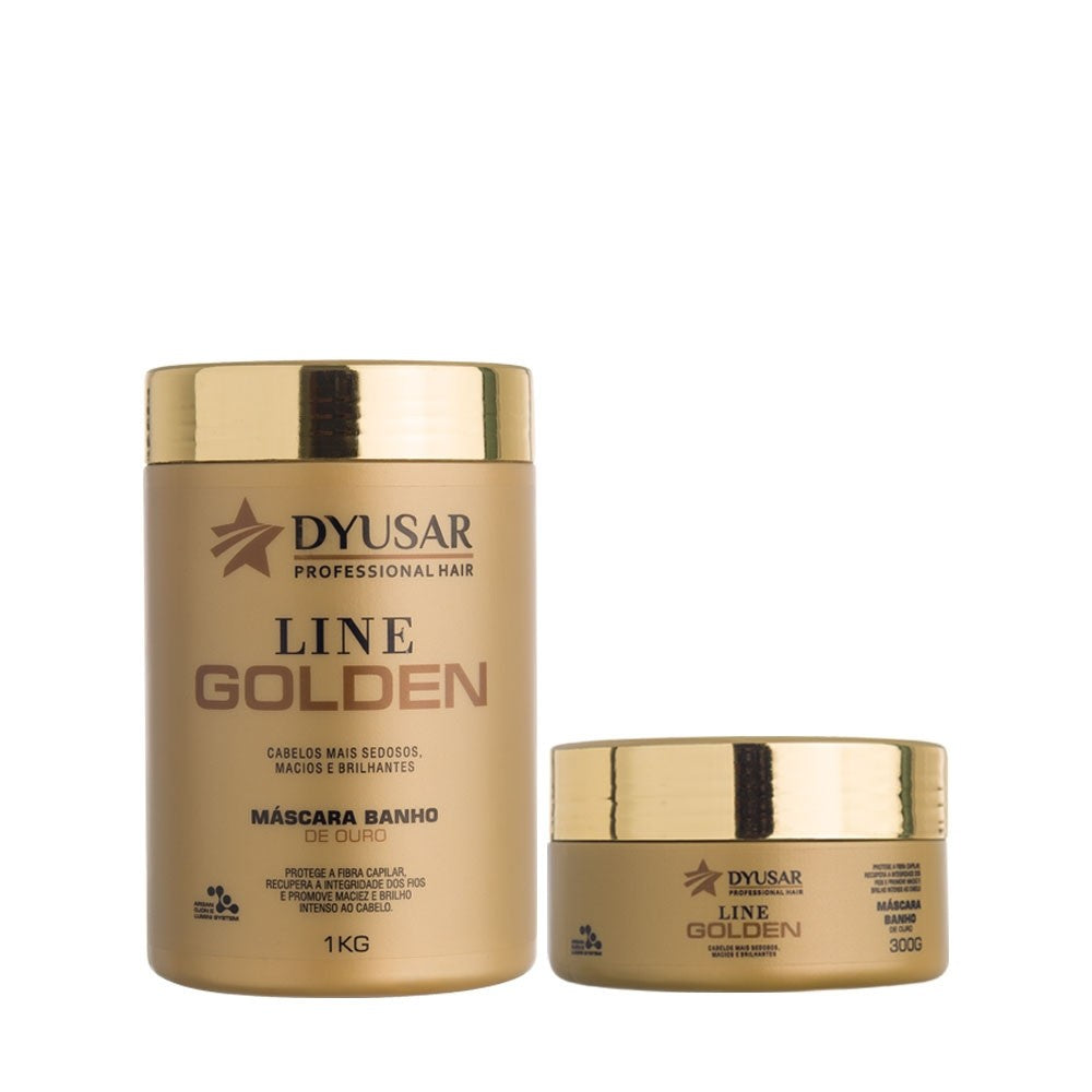 Terapia Capilar Hidratação 2 Máscaras Line Golden 1kg e 300g