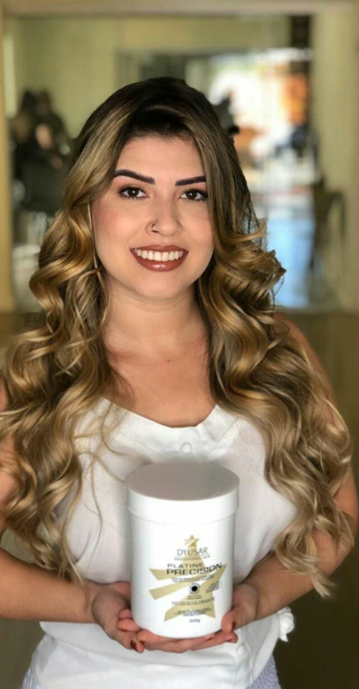 Kit Pó Descolorante de 250 g + Ox de 30 vol + Coloração 9.1