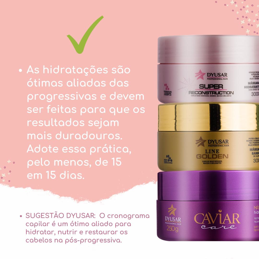 Cronograma Capilar 3 Máscaras Super + Ouro + Caviar 300 ml