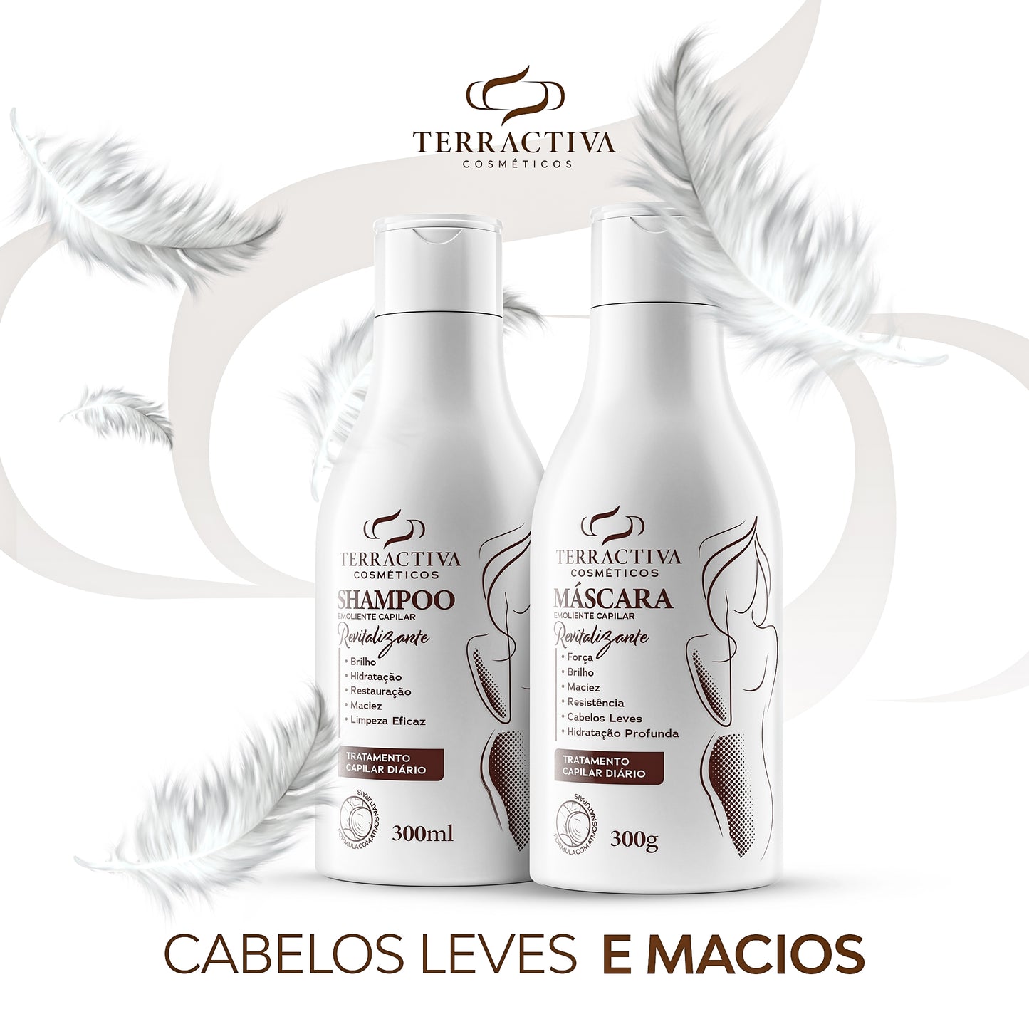 Kit Revitalizante Com Máscara E Shampoo De 300ml TERRACTIVA