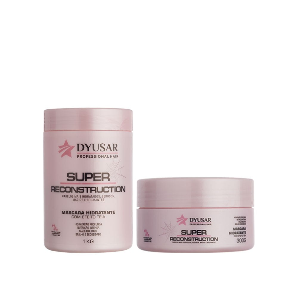Terapia Capilar Reconstrução 2 Máscaras Super 1KG e 300g
