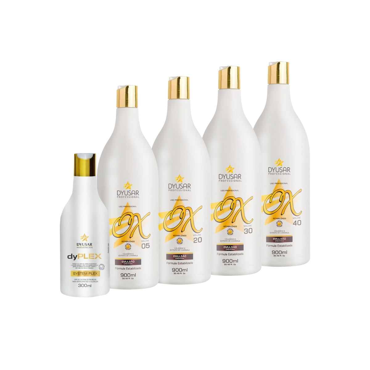 Kit Oxidante Estabilizada 4 Ox Água Oxigenada com Plex Creme