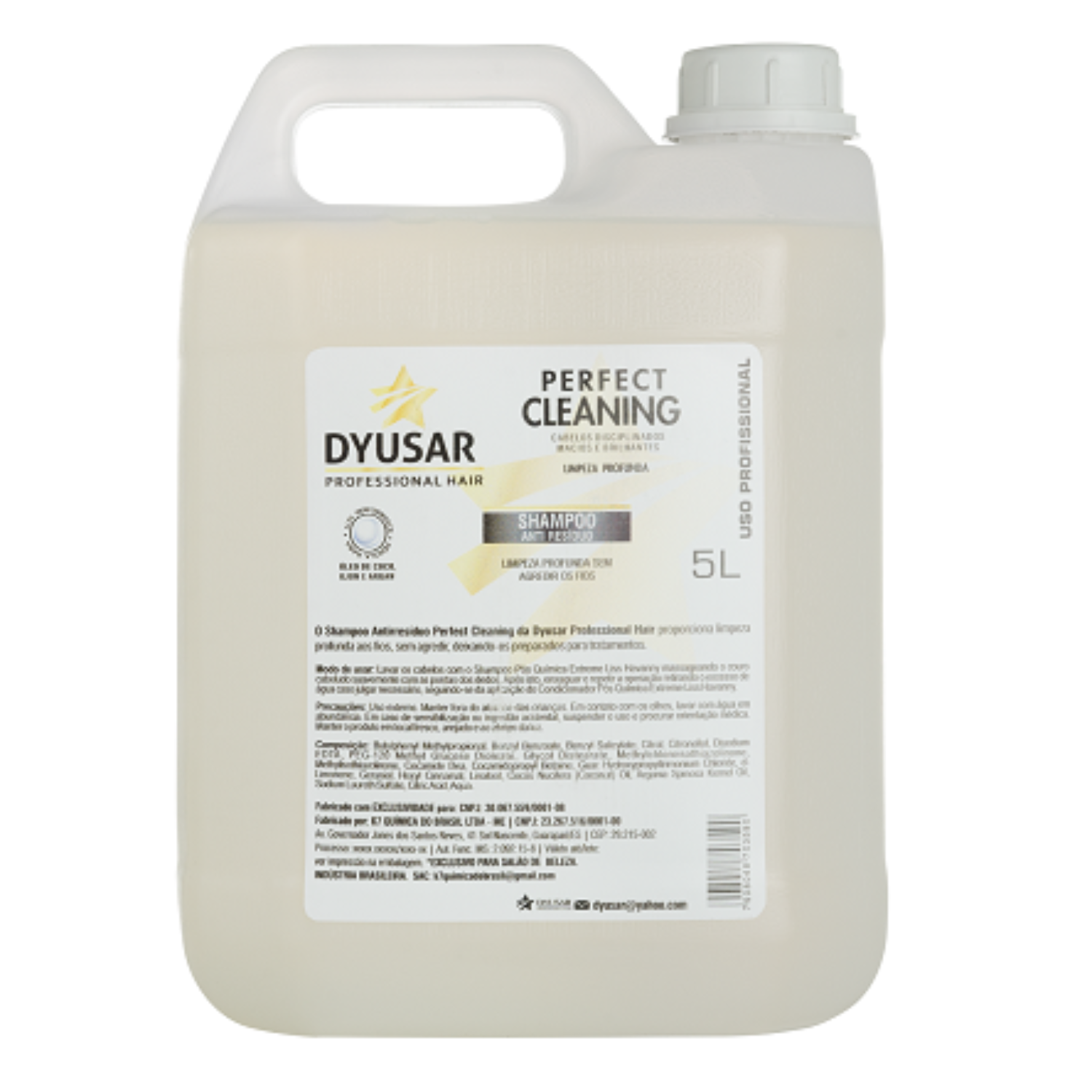 Shampoo de Lavatório Anti Resíduo Dyusar Cosméticos 5 L - Dyusar