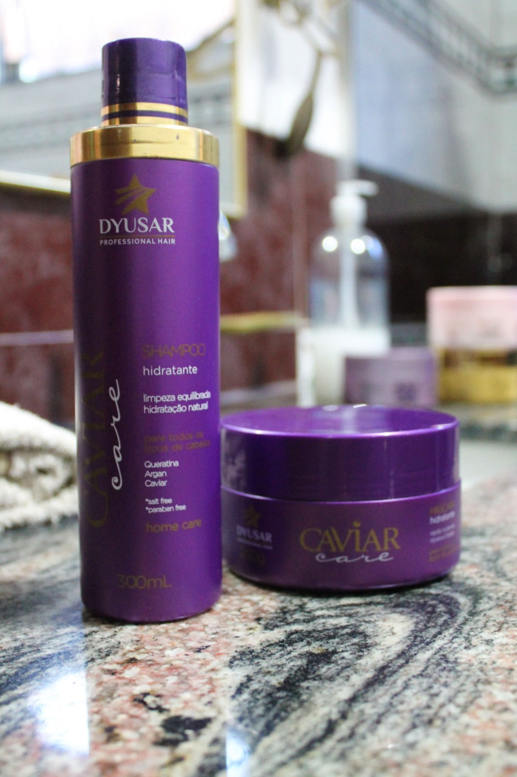Shampoo de Nutrição Caviar Dyusar Cosméticos 300ml - Dyusar