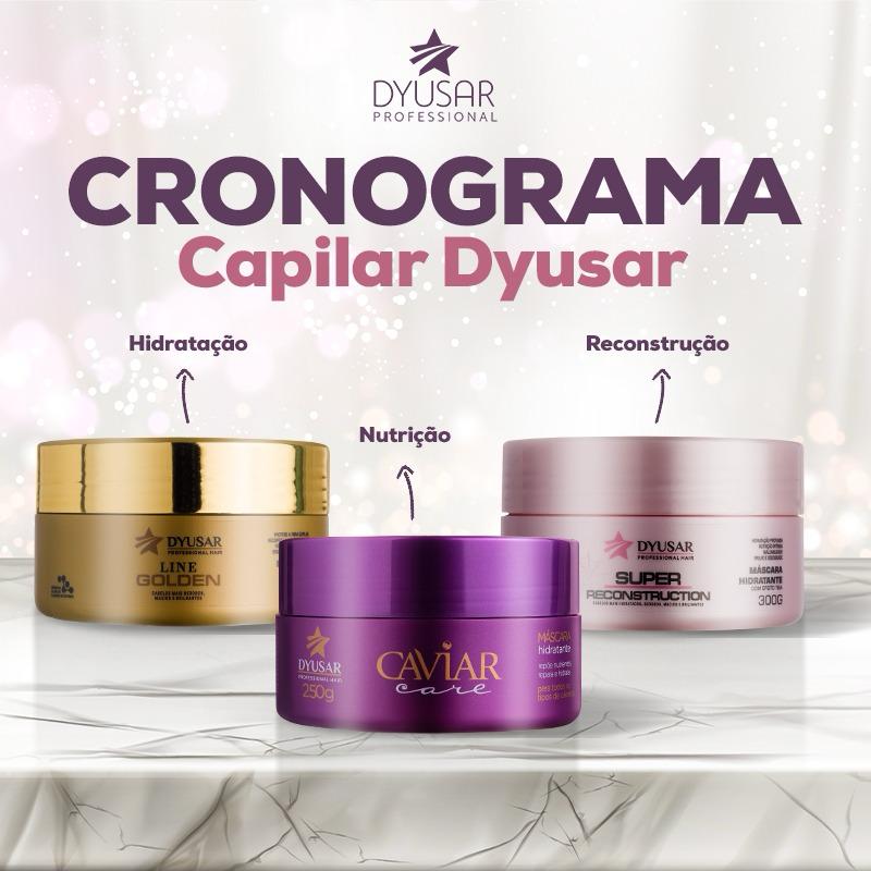 Cronograma Capilar 3 Máscaras Super + Ouro + Caviar 300 ml