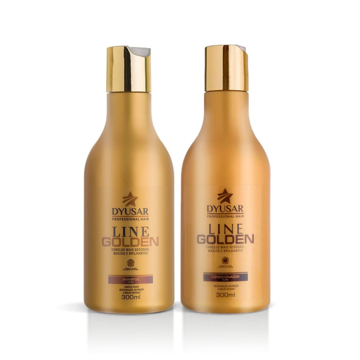 Kit Shampoo e Condicionador Line Golden 300mL da Dyusar - Dyusar