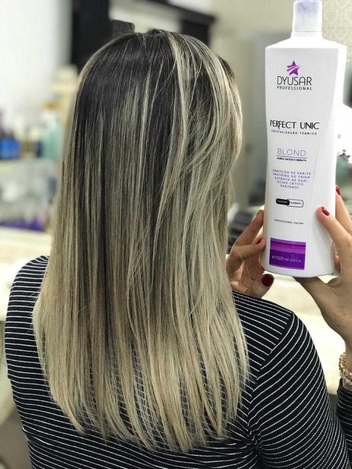 Máscara Reestruturadora Unicplastia Blond 1L + Pincel E Cumbuca