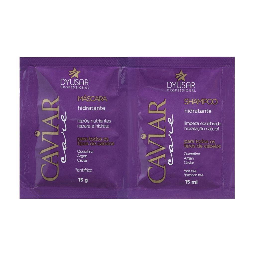 Kit Sachê Shampoo/Mascara Nutritivo Caviar Care 15g DYUSAR - Dyusar