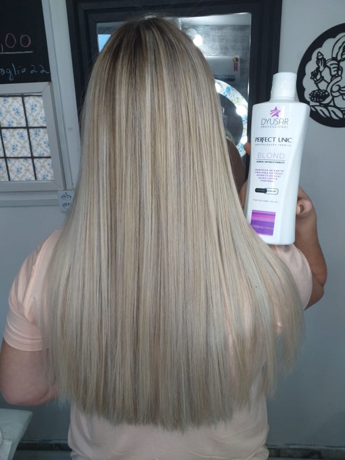 Máscara Reestruturadora Unicplastia Blond 1L + Pincel E Cumbuca