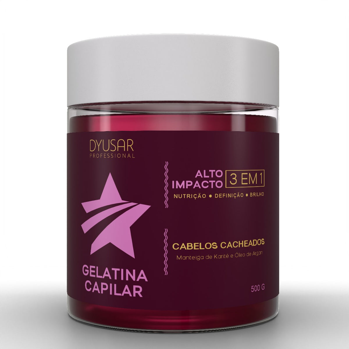 Gelatina Capilar Modela e Define os Cachos Dyusar  500 g - Dyusar