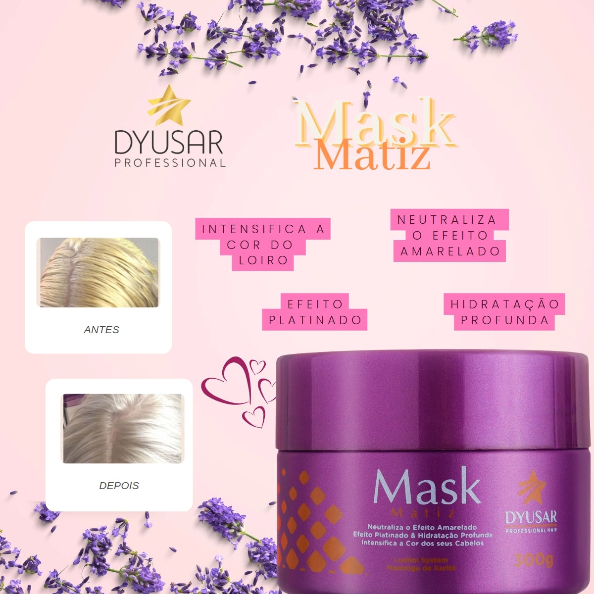 Kit Profissional Máscara Reestruturadora Premium Plastia e Matizador