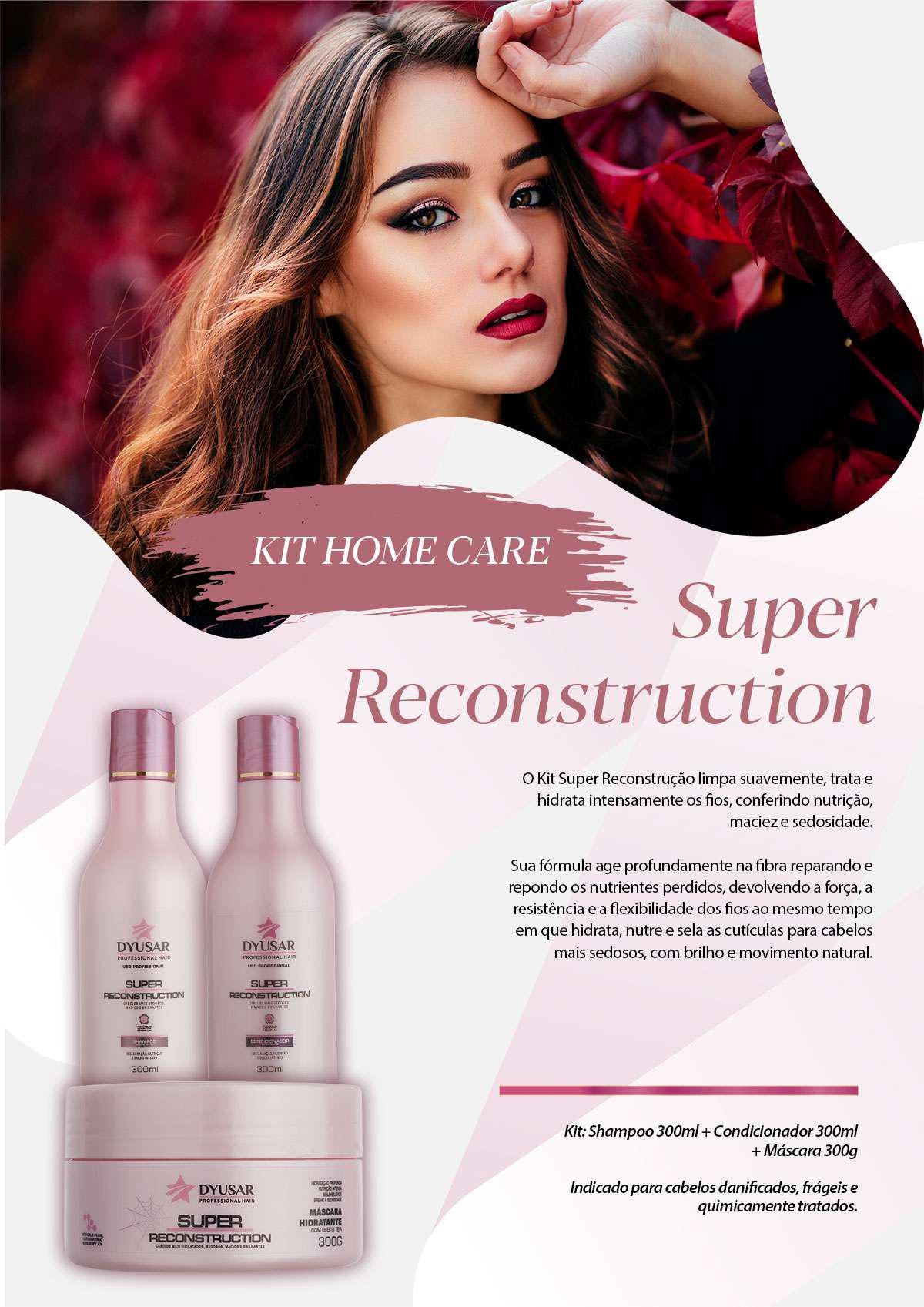 Kit Reconstrução Home Care com Queratina e Shampoo Detox