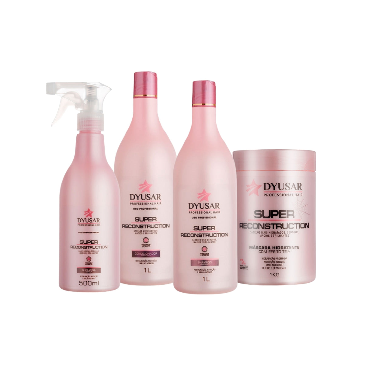 Kit Super Reconstrução Com Condicionador De 1 Litro DYUSAR - Dyusar