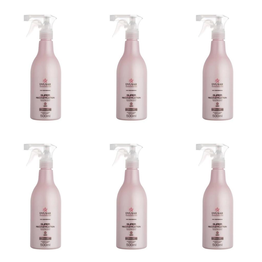 KIT 6 Queratina Cistina Super Reconstruction DYUSAR 500 ml