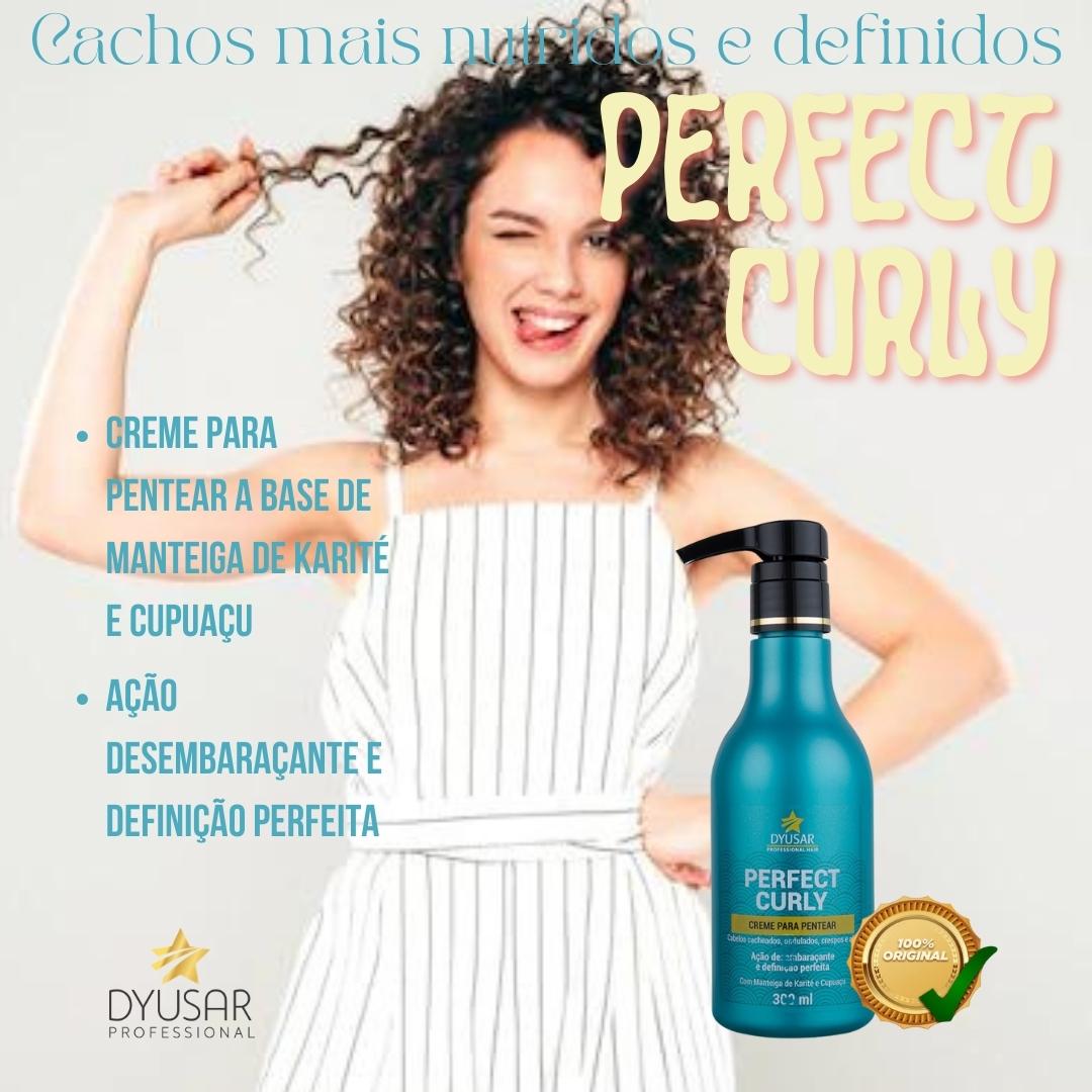 Kit Cachos Com Shampoo, Creme De Pentear E Máscara Nutritiva - Dyusar