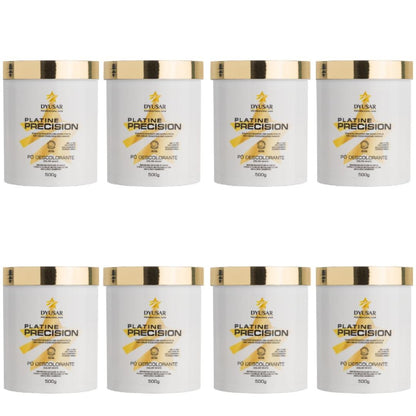 Kit 8 Pó Descolorante DYUSAR Platine Precision White 500g