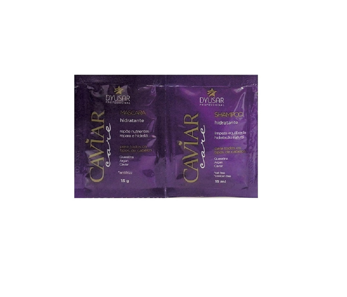 KIT Banho de ouro para cabelos hidratados + brindes
