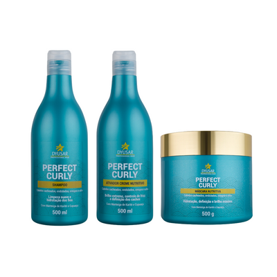 Kit Para Cachos Shampoo + Máscara Curly 500g