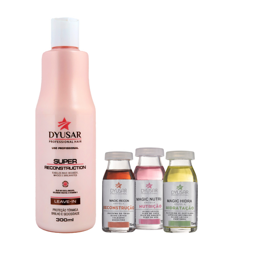 Ampolas Hidratação, Reconstrução e Nutrição + Leave-In 300ml