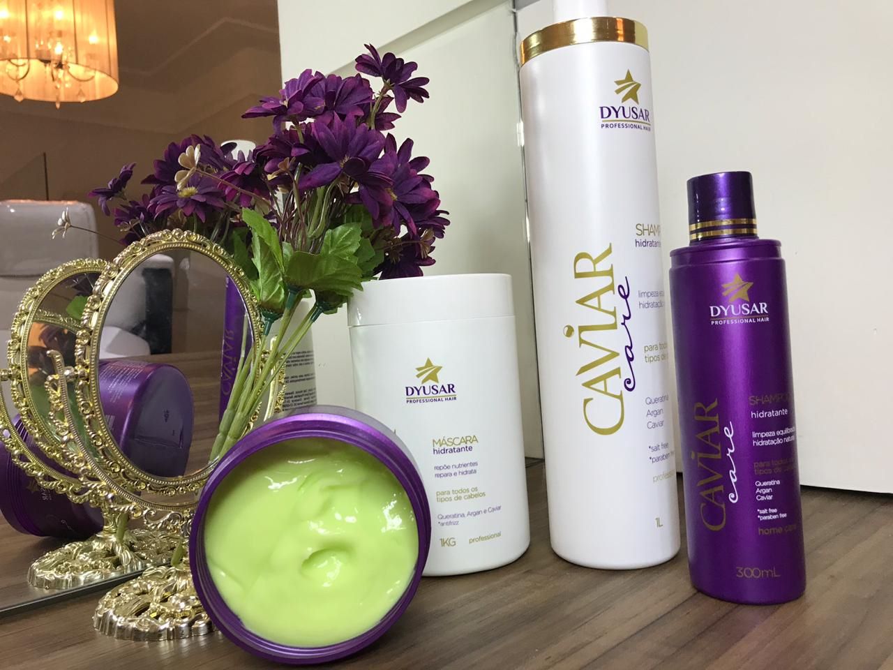 Shampoo Caviar Care  300Ml + Óleo Reparador De Argan 9Ml