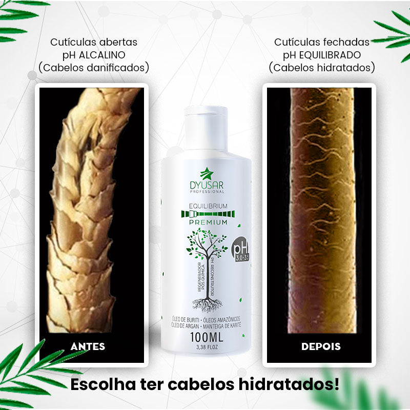 Shampoo Desintoxicante 500ml mais PH Equilibrium 1l Dyusar
