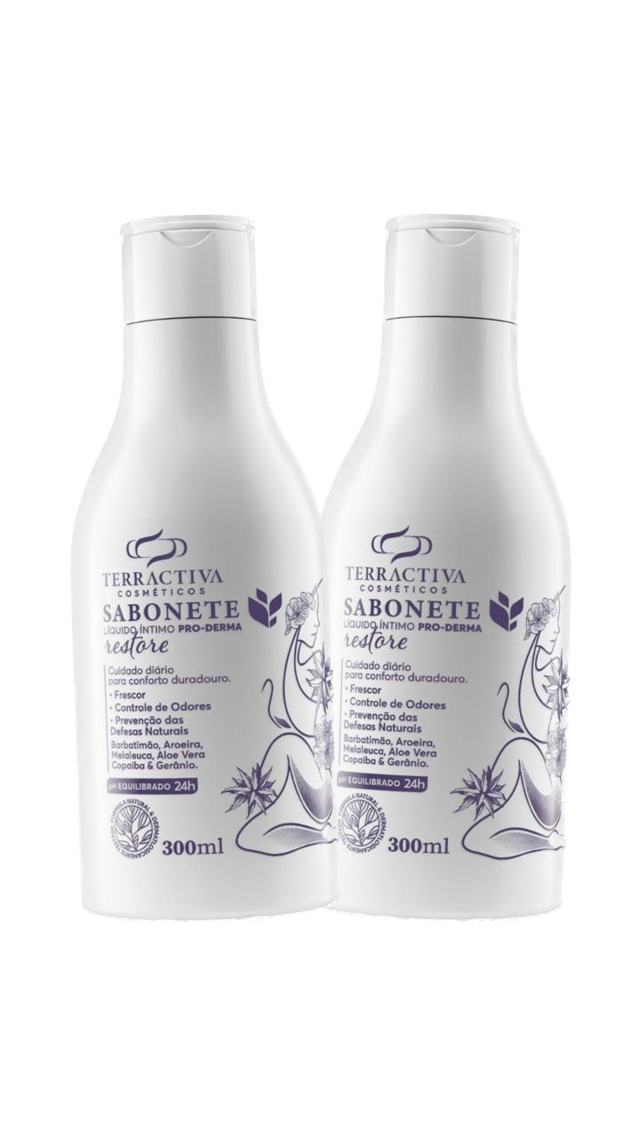 Kit 2 Sabonetes Líquidos Íntimos Pro-Derma Restaurador 300ml