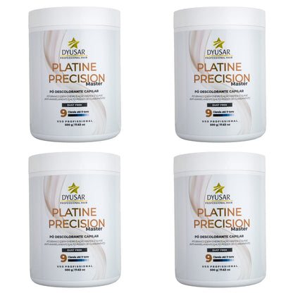 Kit 4 Pó Descolorante Capilar Precision Platine Master 500g