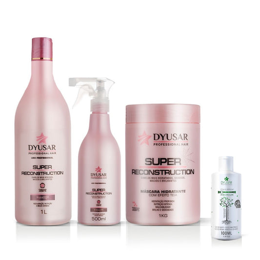 Kit Super Reconstrução de 1Kg + Brinde Equilibrium pH 100mL