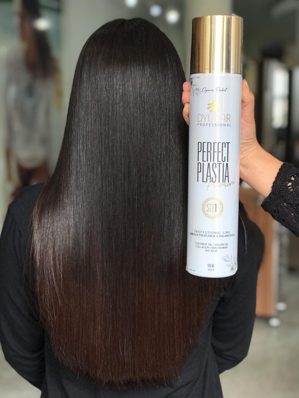 Kit Máscara Reestruturadora Perfect Plastia Premium Com Oleo De Argan 1L