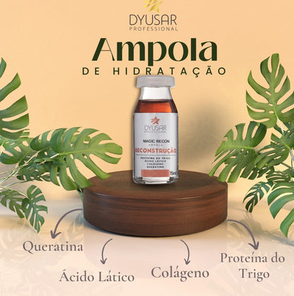 Ampolas Hidratação, Reconstrução e Nutrição + Leave-In 500ml