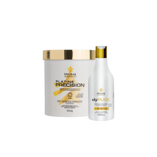 Kit Descoloração Profissional Pó Descolorante Branco e Plex