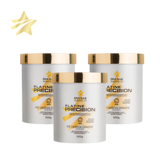 Kit Descoloração Profissional 3 Pó Descolorante Platine White