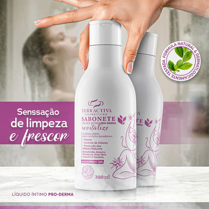 Kit 2 Sabonetes Líquidos Íntimos Pro-Derma Revitalizante