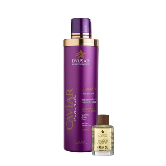 Shampoo Caviar Care  300Ml + Óleo Reparador De Argan 9Ml