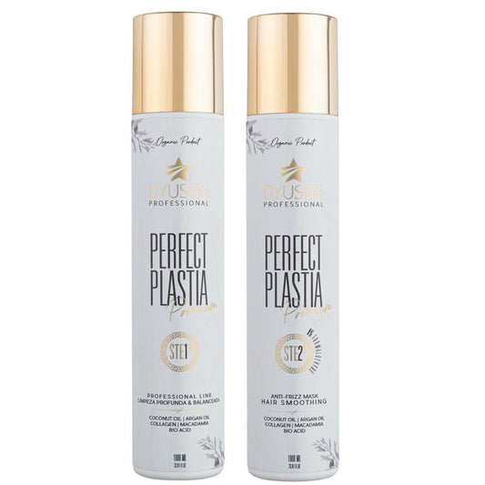 Kit Máscara Reestruturadora Perfect Plastia Premium Com Oleo De Argan 1L