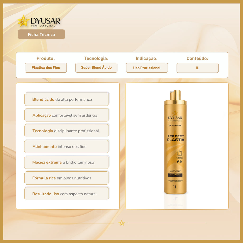 Progressiva Sem Formol Perfect Plastia Dyusar  + Brinde Body Splash