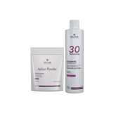 Kit Pó Descolorante Action Powder e Ox de 30 volumes 400ml