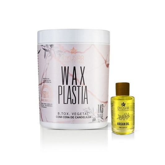 Kit B.tox Wax Plastia + Brinde Óleo Argan 9mL da Dyusar