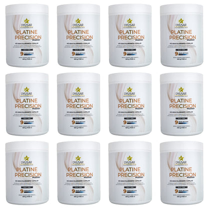 Kit 12 Pó Descolorante Capilar Precision Platine Master 500g