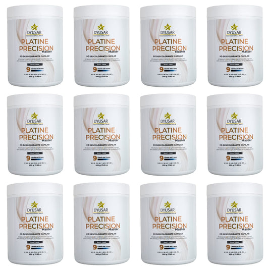 Kit 12 Pó Descolorante Capilar Precision Platine Master 500g
