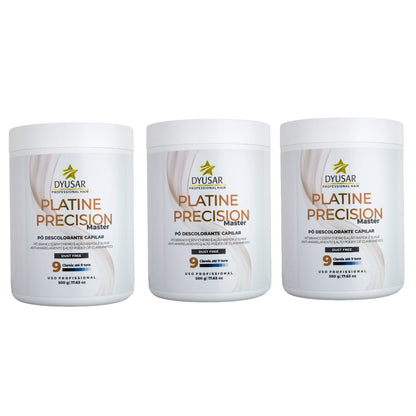 Kit 3 Pó Descolorante Capilar Precision Platine Master 500g