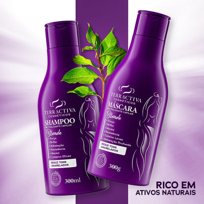 Kit Matizador Com Máscara E Shampoo De 300ml TERRACTIVA