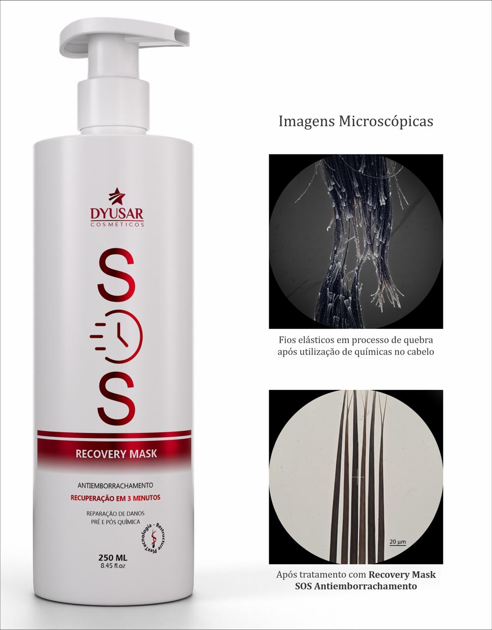 Kit Com 5 Reconstrutor SOS Antiemborrachamento 250ml Dyusar - Dyusar