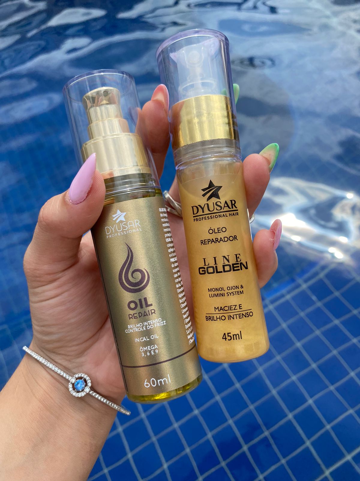 Óleo Reparador de Pontas Line Golden Dyusar Cosméticos 45ml