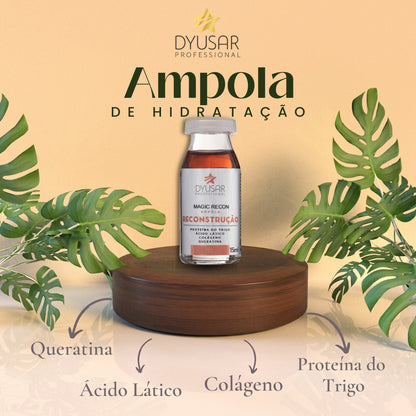 Tratamento Capilar 4 Ampolas 15ml Dyusar Cosméticos