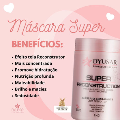 Kit de Reconstrução e Cauterização Capilar DYUSAR Cosméticos