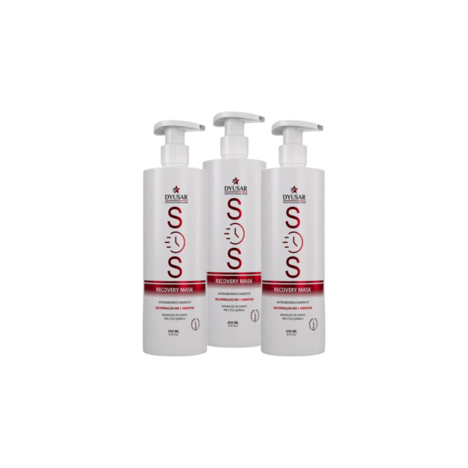 Kit 3 Reconstrutor SOS Antiemborrachamento 250ml Dyusar - Dyusar