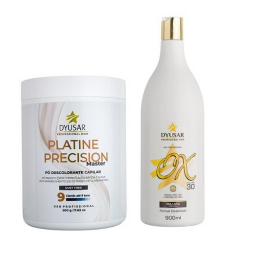 Kit Pó Descolorante Platine Precision Master+Ox30 Vol DYUSAR