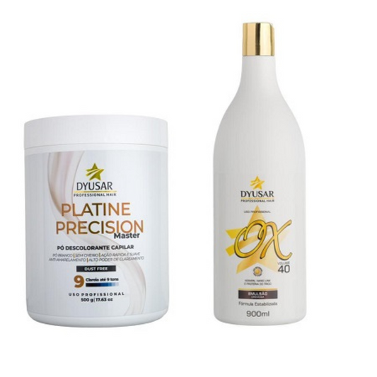 Kit Pó Descolorante Platine Precision Master+Ox40 Vol DYUSAR